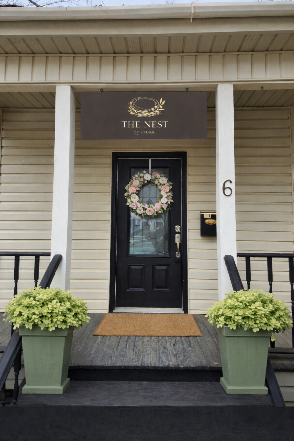 Front entrance of The Nest by STORK office in Covington, Louisiana